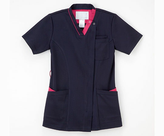 ナガイレーベン 女子スクラブ ネイビー+ピンク　M 1枚 RF5122