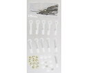 和気産業 Jフックシングル 徳用 ホワイト 11セット入 1袋(11セット入) WNP-SW