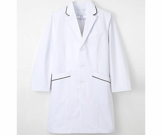 ナガイレーベン 男子診察衣 (シングル/ネイビーライン) L 1枚 HE4950