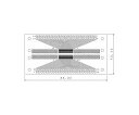 サンハヤト コネクター変換基板 SMTコネクター 50ピン×2列0.3mm 1枚 CKS-310