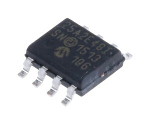 Microchip シリアルEEPROMメモリ 2kbit 1袋(10個入) 25AA02E48-I/SN