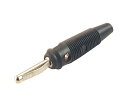 Hirschmann Test ＆ Measurement 4mm banana plug nickel plated black 1袋(5個入) 930061100