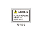 セフティデンキ 日本配電制御システム工業会仕様（JSIA）警告ラベル 和文 英文 弱電回路の端子部貼付 1式(10枚×5シート入) JS-N5-E