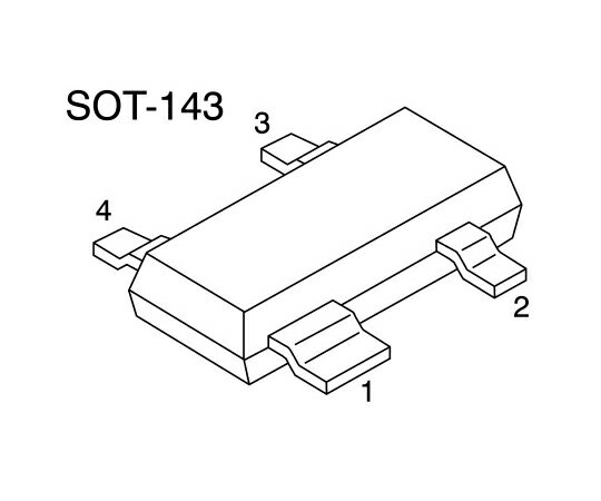 Infineon RFディテクタ ダイオード 絶縁型 20mA 40V 表面実装 4-Pin SOT-143 ショットキー 1V 1個 BAT62E6327HTSA1