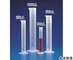 PPメスシリンダー 100mL 青目盛付き 1個 2563