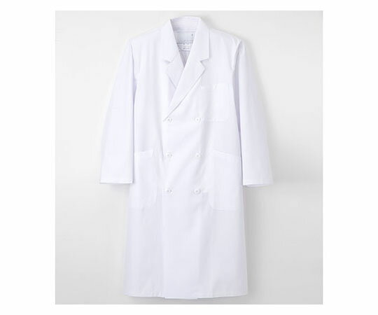 ナガイレーベン 男子ダブル診察衣 ホワイト LL 1枚 KEX5100
