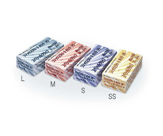 共和 ラテックスグローブ　No.290（粉なし）　L　1ケース（100枚×10箱入） 1ケース(100枚×10箱入) LH-M667-L