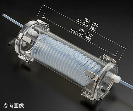 フロンケミカル 冷却装置（PFAコイルチューブφ10仕様）　φ120×420L 1式 NR0116-003