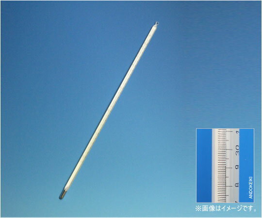 安藤計器製工所 棒状標準温度計（白管）　50〜100℃（0.1）　JCSS校正証明書付 1本 1-06-2W-JCSS