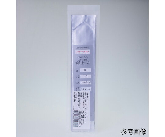 日腸工業 滅菌ナイロン縫合糸　青　40×5　3-0 1パック(50本入) PN2416A