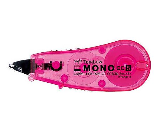 トンボ鉛筆 修正テープモノ　幅5mm　ピンク 1個 CT-CC5C80