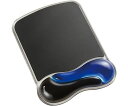 アコ・ブランズ・ジャパン リストレスト付きマウスパッド GEL Wave 青 1個 K62401JP