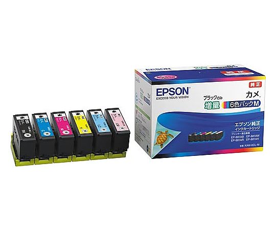 Refill Ink - エプソン 6色パック（黒のみ増量） 1パック(6色入) KAM-6CL-M