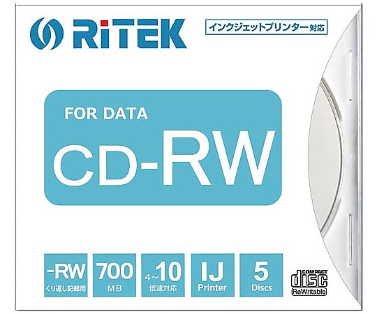 Ri-JAPAN データ用CD-RW　10倍速　700MB 1