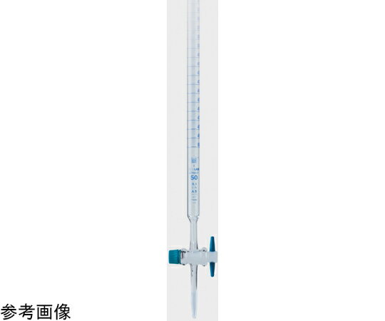 ISOLAB 活栓付ビュレット　PTFEコック付　白　10mL 1個