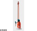 ISOLAB ポリ瓶式滴定ビュレット バルブコック付 茶 50mL 1個