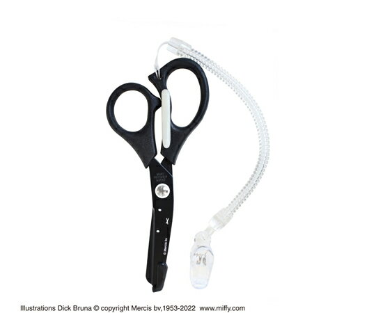 セントレディス キャラクター医療用はさみ ミッフィー フェイス ブラック 1個 ST-UMF0003