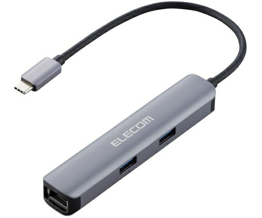 エレコム Type-C　ドッキングステーション　アルミボディ　USB3.1　Gen1×3ポート　HDMI×1ポート　LANポート付　シルバー 1個 DST-C17SV