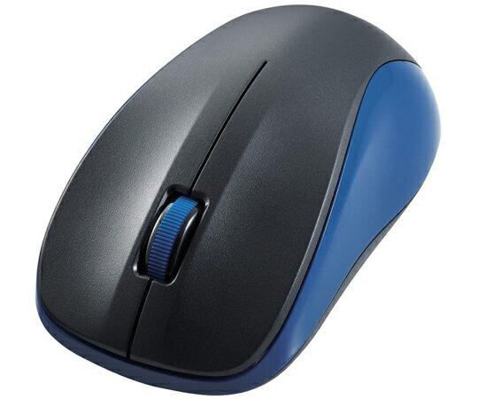 エレコム マウス　Bluetooth　IR　LED　3ボタン　Mサイズ　抗菌　ブルー 1個 M-BY11BRKBU