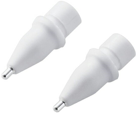 エレコム Apple　Pencil専用交換ペン先　金属製　極細　太さ1mm　2個入　ホワイト 1セット(2個入) P-TIPAP01