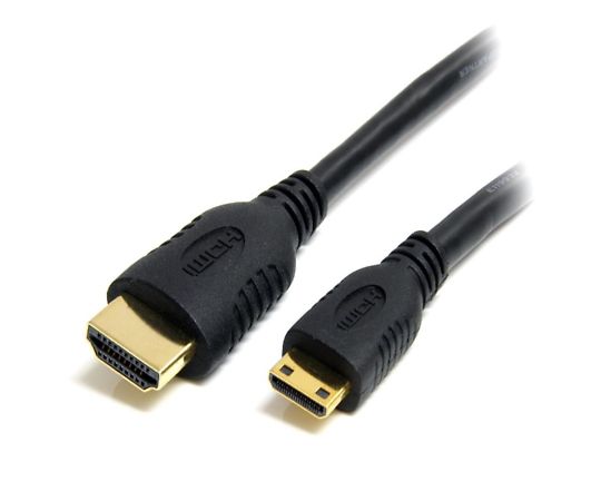 Startech ミニHDMI - HDMI 変換ケーブル/1m/ハイスピード Mini HDMI - HDMI 1.4/イーサネット対応/4K30Hz/ミニ HDMI タイプC オス - HDMIオス 1個 HDACMM1M