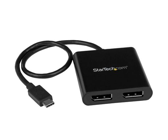 Startech USB-C - DisplayPortޥ˥ץ 2ݡMSTϥ 4Kб 2ݡDisplayPort WindowsΤб 1 MSTCDP122DP
