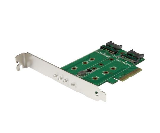 Startech 3ポートM.2対応SSDアダプタカード 1x PCIe NVMe/2x SATA 3.0 M.2 1個 PEXM2SAT32N1