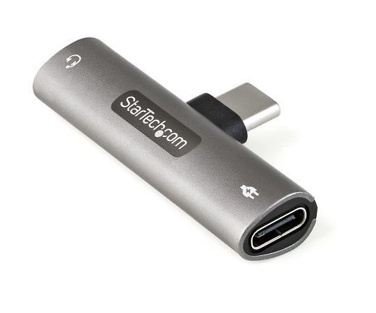Startech USB Type-C イヤホンジャック 変換アダプタ/60W PD 同時充電対応/USB-Cオーディオアダプタ/3.5mm TRRS ヘッドホン＆ヘッドセット ジャック/タイプC互換スマホ、タブレット、ノートパソコン対応 1個 CDP235APDM