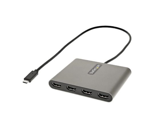 Startech USB-C接続クアッドHDMIディスプレイ変換アダプタ/USB-C - HDMI 4出力コンバータ/1080p 60Hz/USB Type-C接続/HDMI増設アダプタ/Windowsのみ対応 1個 USBC2HD4