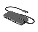 Startech USB Type-Cマルチ変換アダプター/4K HDMI/100W USB PD/SD&microSDカードリーダー/3ポートUSB 3.0 ...