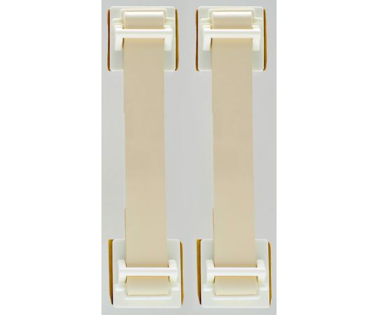 トラスコ中山 地震対策 転倒防止ゴムベルト（2本入）アイボリー 1パック(2本入) FPRB-IV