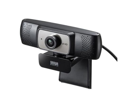 サンワサプライ WEBカメラ（超広角150°/フルHD対応） 200万画素 1個 EA764AW-7
