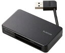 エレコム メモリリーダライタ ケーブル収納タイプ USB3.0対応 ケーブル6cm SD+microSD+CF対応 ブラック 1個 MR3-K303BK