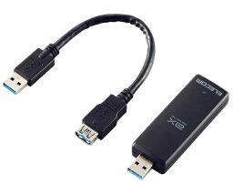 エレコム 無線LAN子機 11ax Wi-Fi6 USB3.0 ブラック 1個 WDC-X1201DU3-B