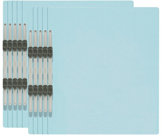 【PLUS】 エコノミーフラットファイル A4-S 10冊パック ロイヤルブルー No.021E(79351)
