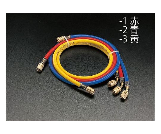 エスコ チャージングホース(黄)　150cm/R404A・R407C 1本 EA104LR-3