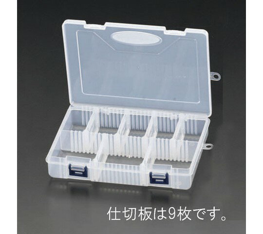 エスコ 233×127×34mmパーツケース(クリアー) 1個 EA508KD-30