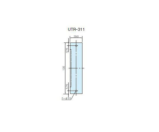 タカチ電機工業 UTR型ユニットパネル 1枚●EIAラック端子盤ユニット(型番UT133-270、177-270、222-270)用オプションのユニットパネルです。●仕様は3u シングルサイズ ブランクパネルです。●材質：鉄(SPCC t1.6)