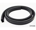 コクゴ ネオロン甲丸管 16mm×9mm 50m巻 両面テープ付 1巻 107-8180301