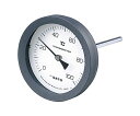 佐藤計量器製作所 バイメタル式温度計 2080-04 0~50℃ 100mm 1セット BM-T-100P(4)