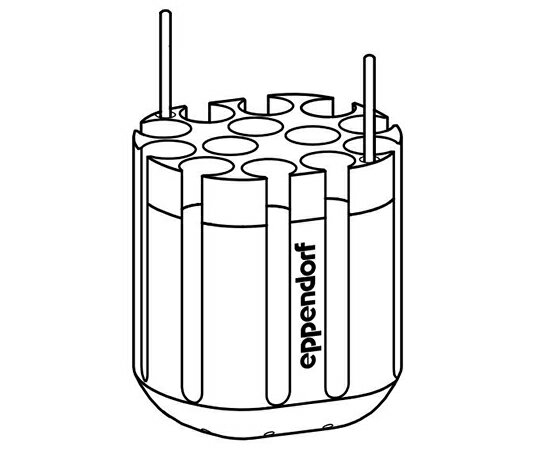 エッペンドルフ・ハイマック・テクノロジーズ アダプター　φ16mm×75-100mm　S-4-72用 1セット●チューブ容量：5.5?12mL●チューブの最大径：16mm●チューブの最大高さ：112mm●アダプター/ローターあたりのチューブ数：13/52●底の形状：丸底●遠心半径：157mm●最大遠心力：3096×g●入数：2個組