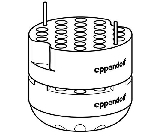 エッペンドルフ・ハイマック・テクノロジーズ アダプター 1.5/2.0mLチューブ S-4-104, S-4x750用 1セット 5825 740.009