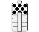 エッペンドルフ・ハイマック・テクノロジーズ アダプター 7- 18mL A-4-62用 1セット 5810 756.006