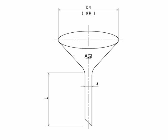 旭製作所 足長ロート φ90 1個 3762-90