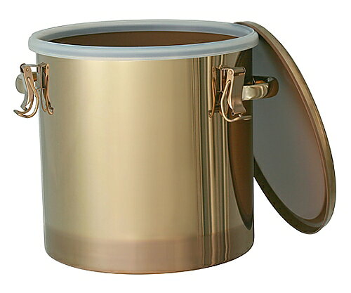 日東金属工業 PFAコーティング ステンレス密閉タンク CTH-C-24 PFA50μm (茶色) 10L...