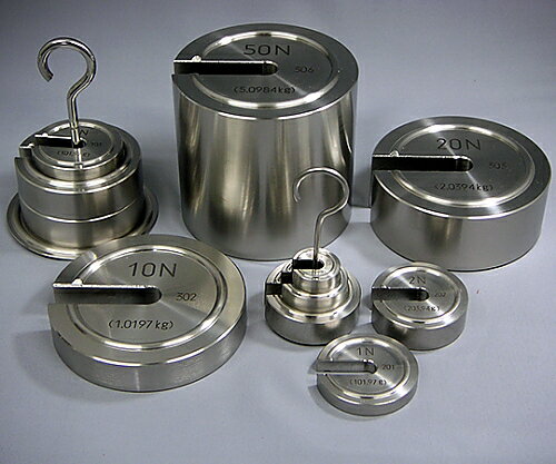 村上衡器製作所 ニュートン分銅 200N、 増おもり型 1個