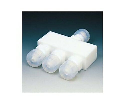 フロンケミカル フッ素樹脂 分配ホルダー 一入四配 1個 NR0071-008