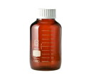 DWK Life Sciences ねじ口びん 広口 茶褐色 白キャップ付 2L 1個 017250-32000