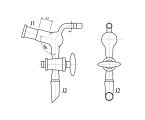 旭製作所 ガラスコック付減圧用アダプター 1個 2338-5L