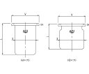 旭製作所 平底セパラ反応容器Oリング溝付 1個 3022-10/250A-G
